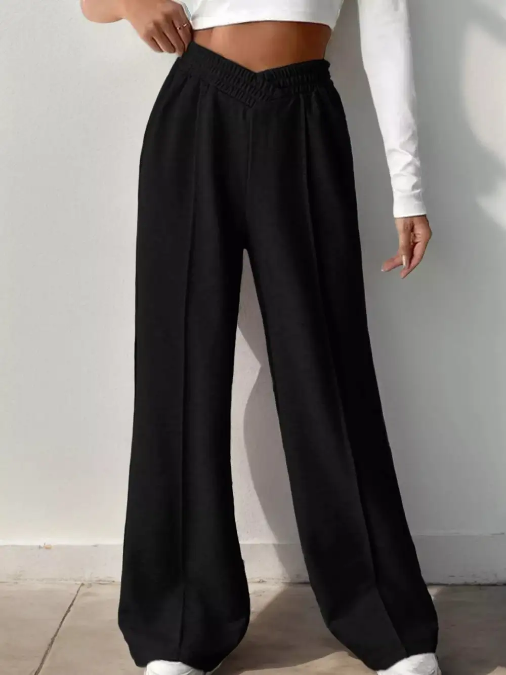 Wide Leg High Waist Everyday Versatile Pants