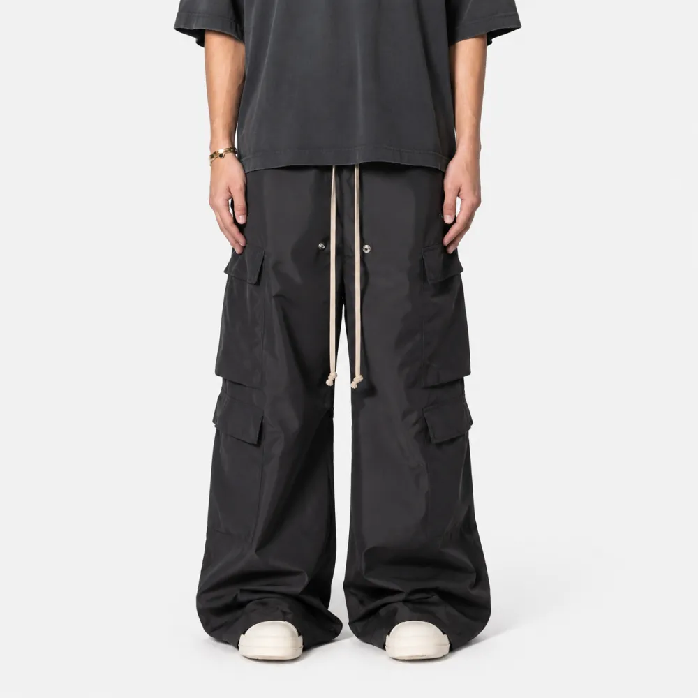 Retro Zip Pocket Wide Leg Cargo Pants