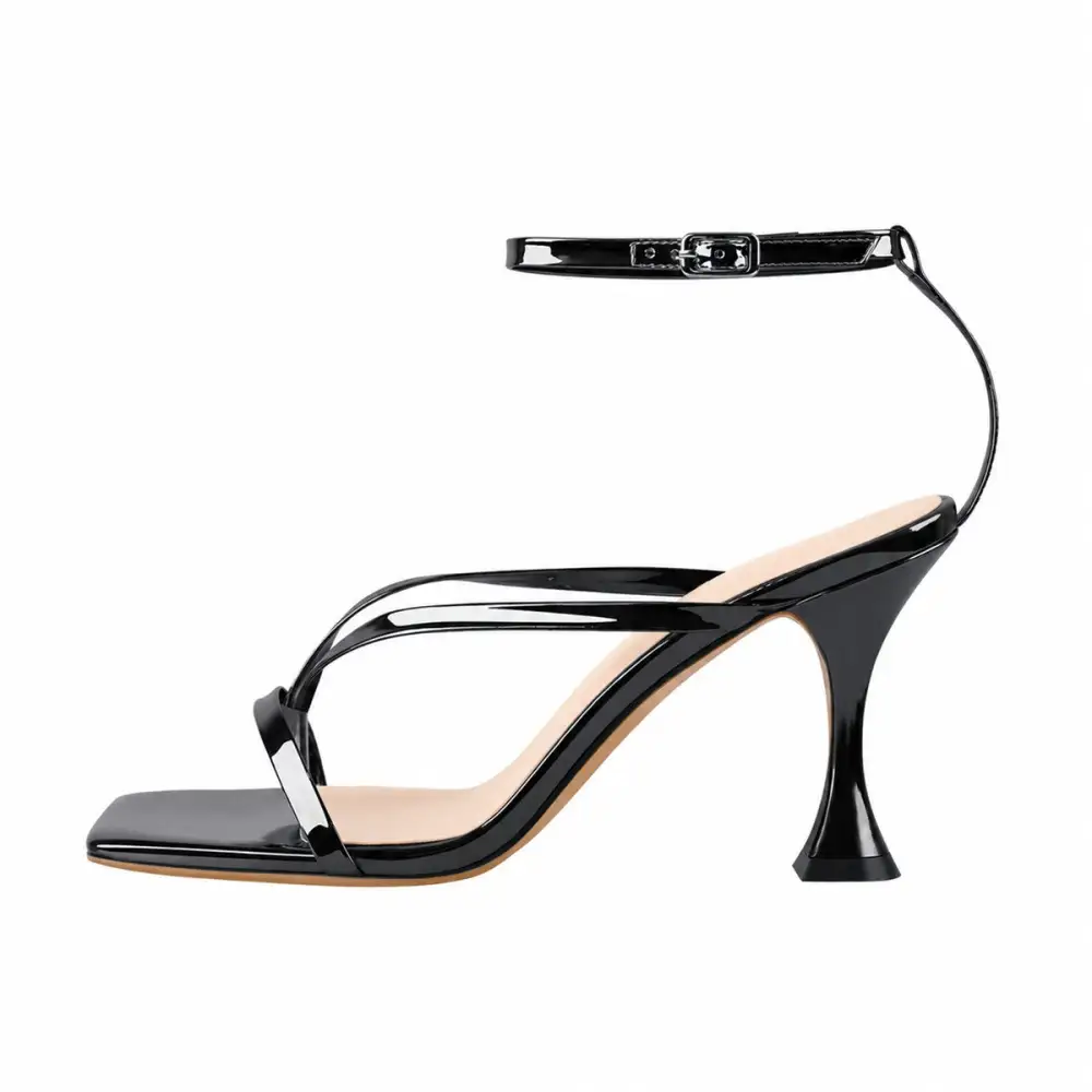 Band High Tapered Heel Sandals