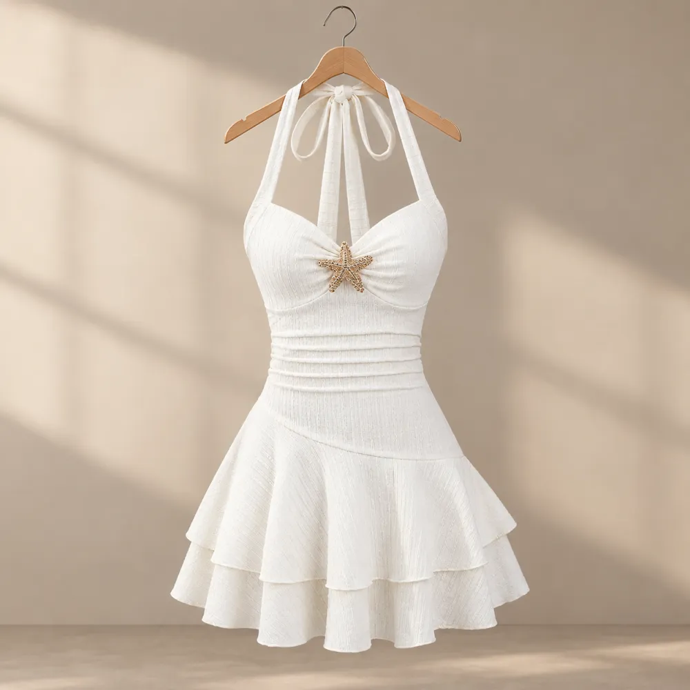 Knit Ruched Mini Dress