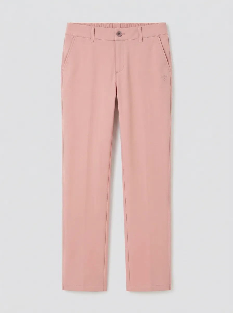 Women's Classic Everyday Logo Embroidered Mid Rise Straight Leg Pants