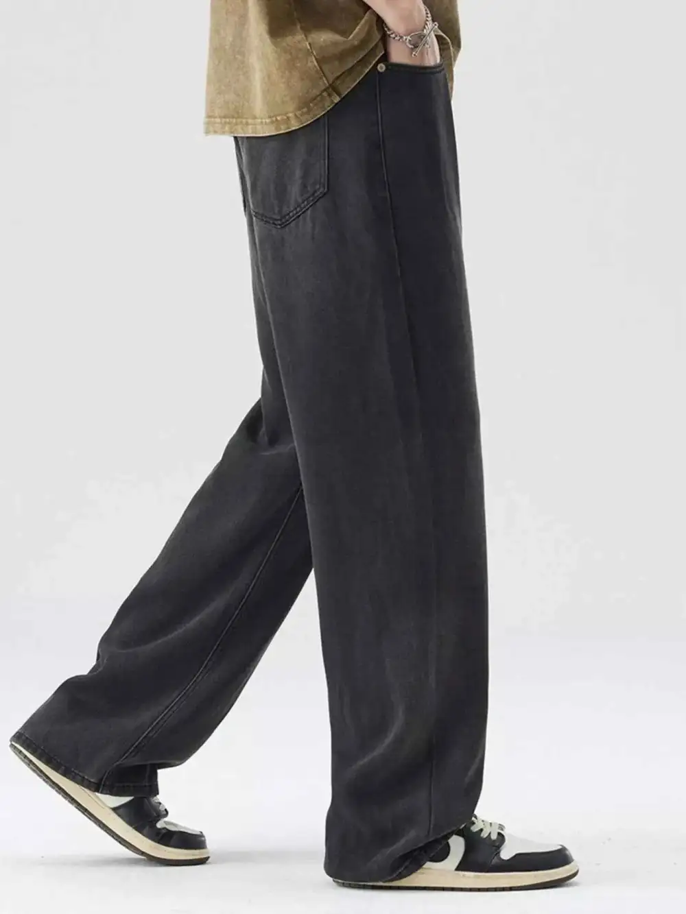 Washed Wide Leg Pants