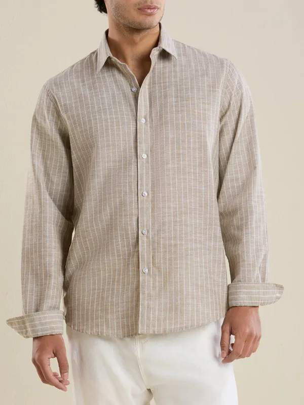 Everyday Pinstripe Striped Slim Fit Men's Formal Shirt