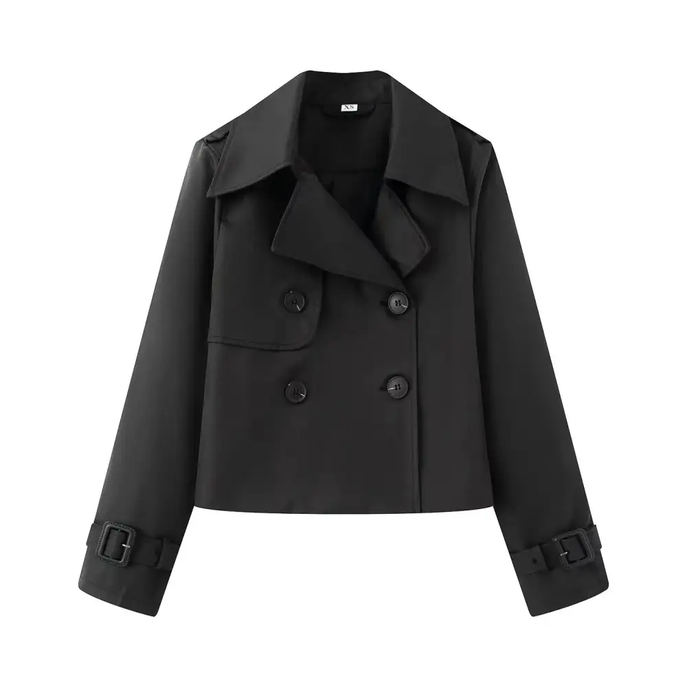 Versatile Lapel Collar Trench Coat