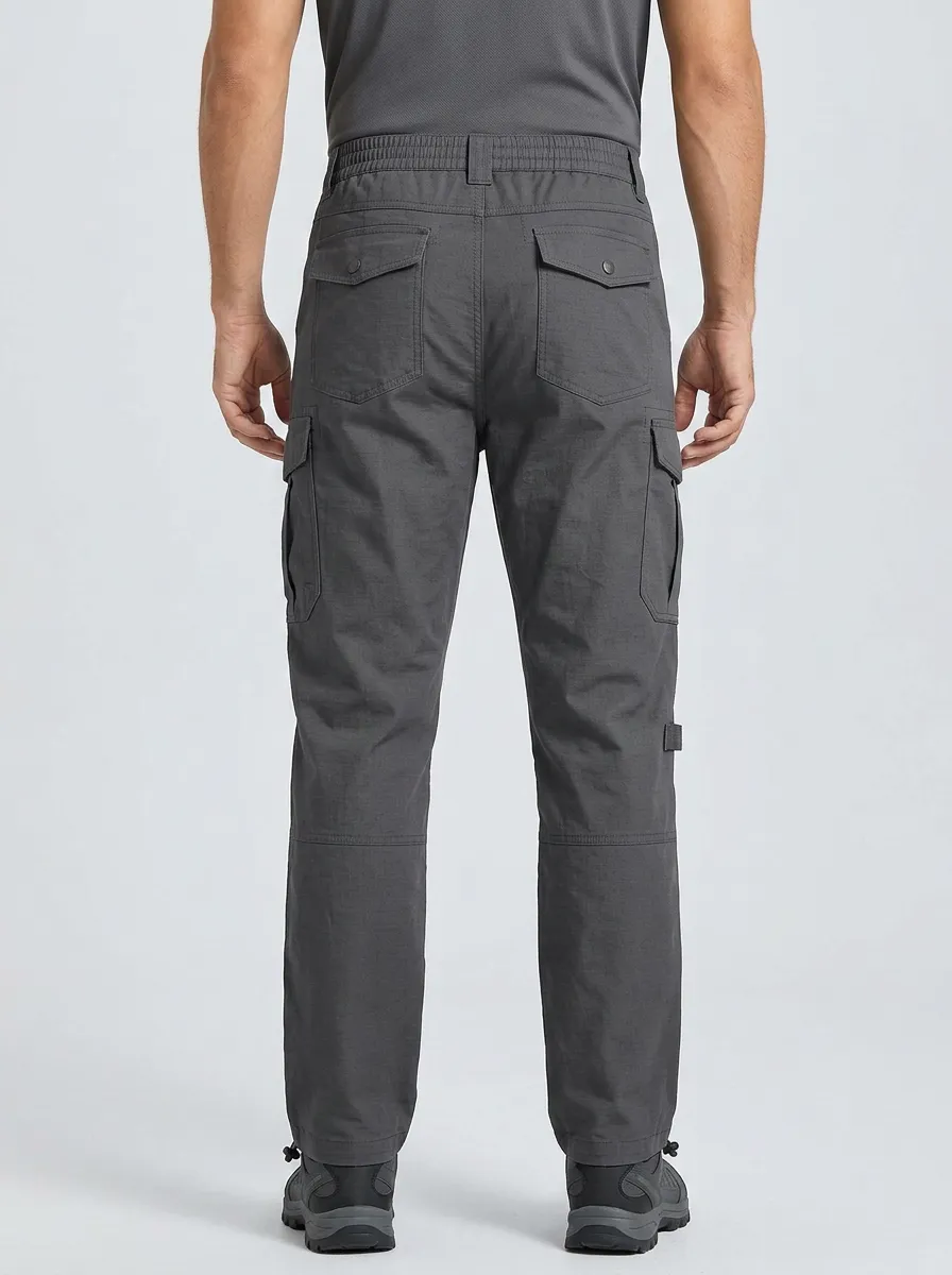 Minimal Field-Style Men's Multi-Pocket Waterproof Tactical Cargo Pants