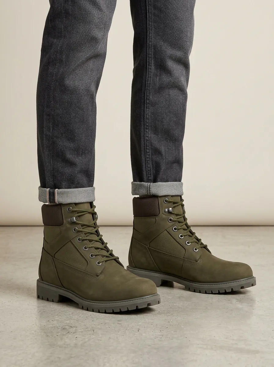 Unisex Contemporary Tactical Style Print Work Boots
