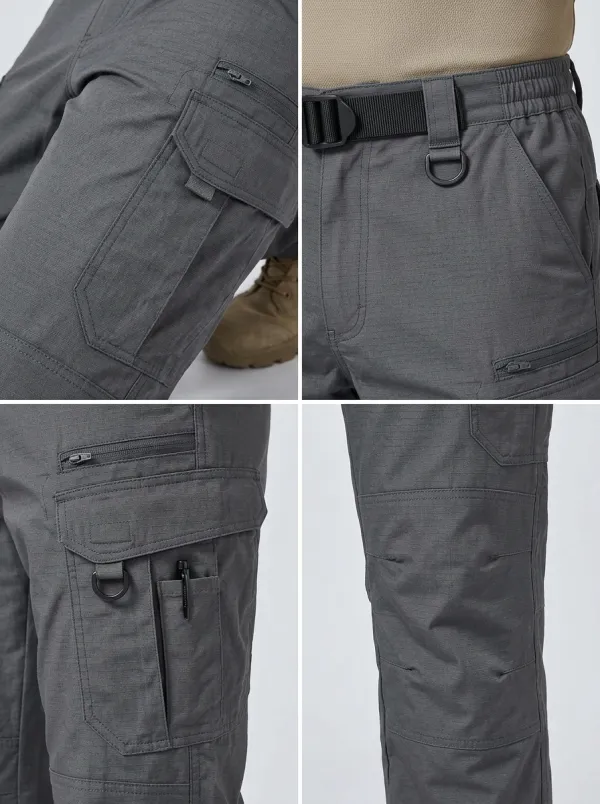 Men's Tactical Outdoor Multi-Pocket Ripstop Cargo Pants