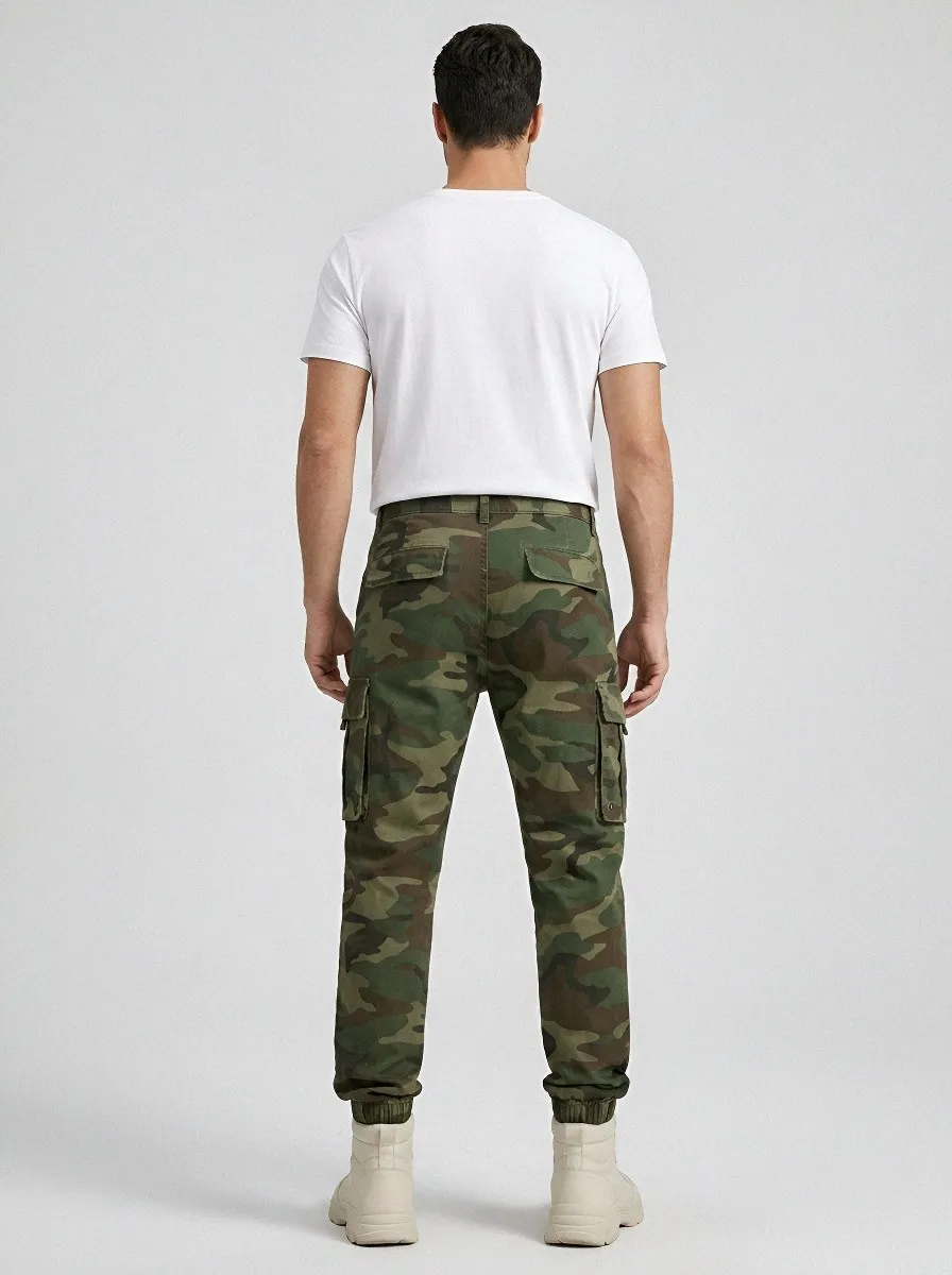 Outdoor-Utility Camouflage Military-Inspired Camouflage Cargo Pants