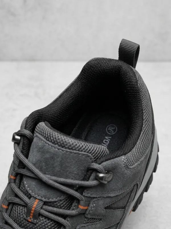 Men's Trail Ready Suede Mesh Outdoor Work Shoes