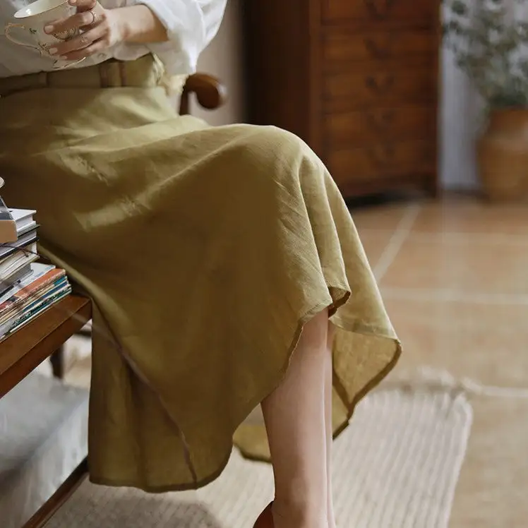 Urban Outing Everyday Casual Linen Skirt