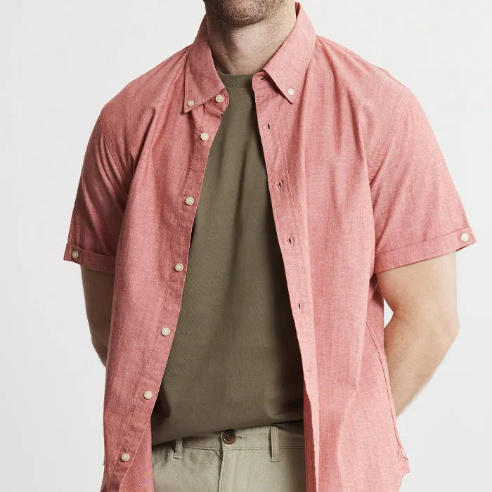 Short Sleeve Chambray Shirt