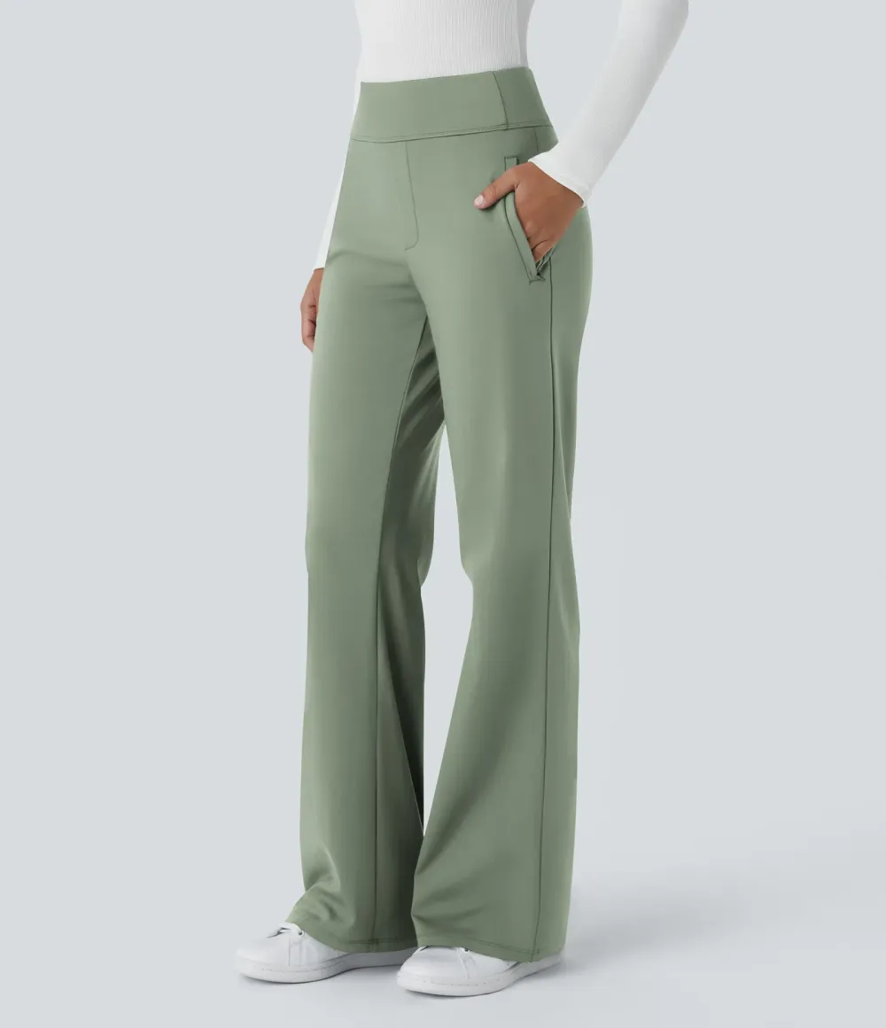  DayStretch Mid Rise Side Zipper Pocket Work Flare Pants