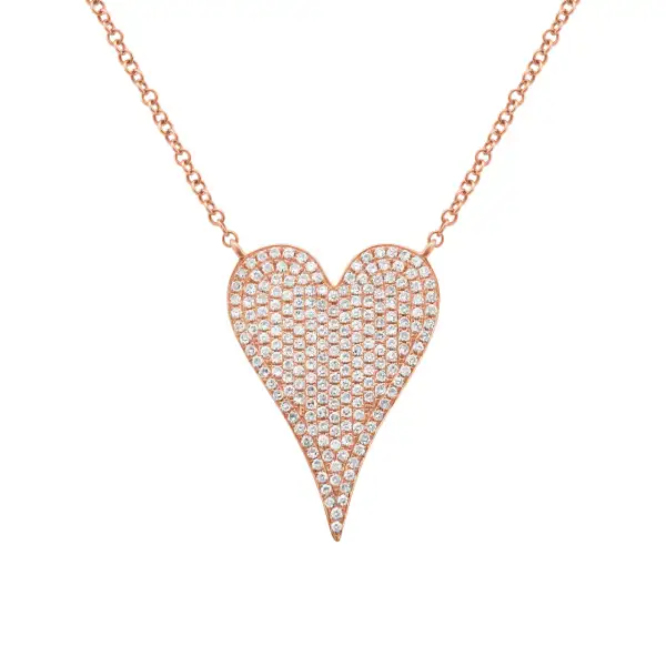 Classic Luminous Heart Diamond Necklace