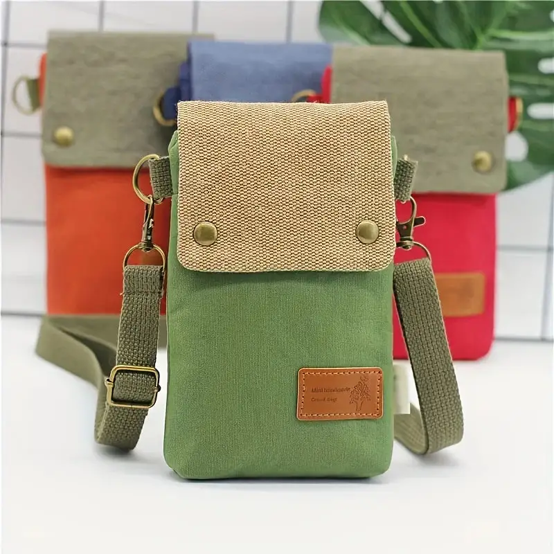 Modern Mini: Logo-Embellished Canvas Phone Bag