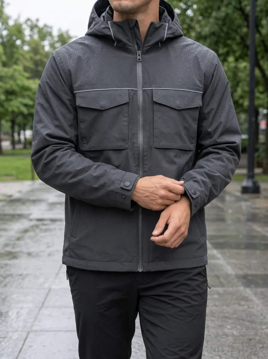 Men's Waterproof Hooded Jacket
