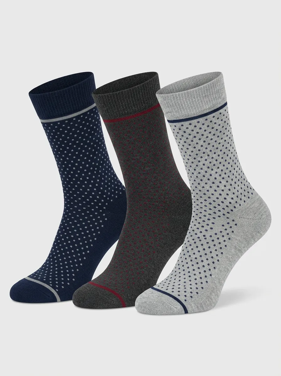 Men's Bennett Polka Dot Dot Socks 3-Pack