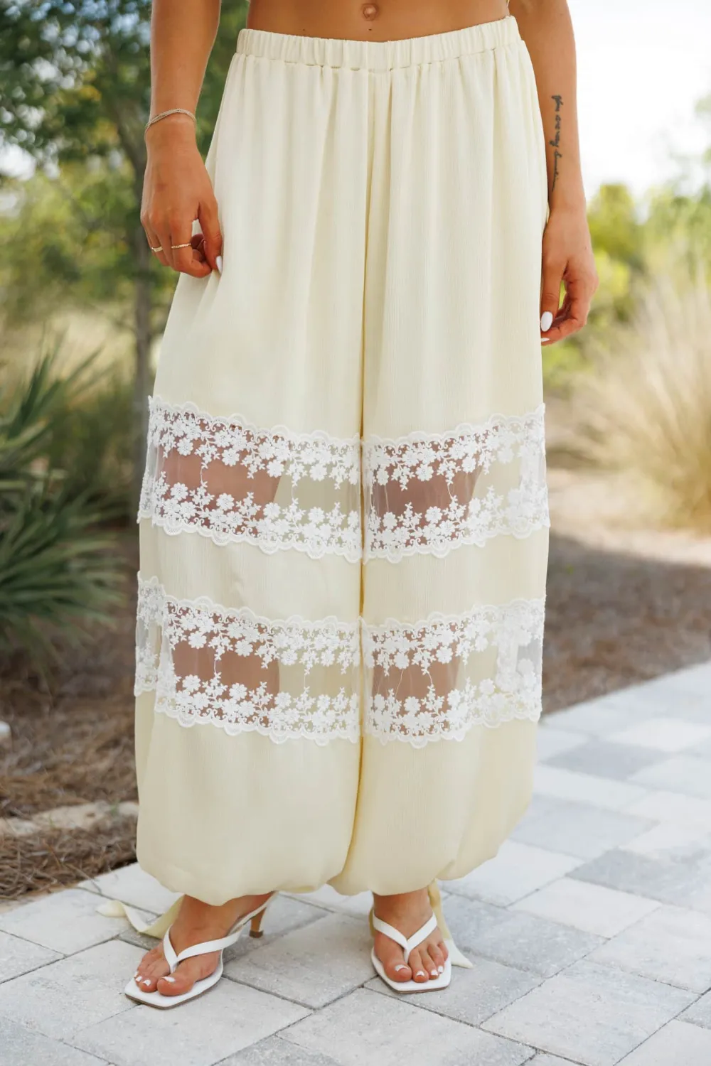 Lace Sheer Pants