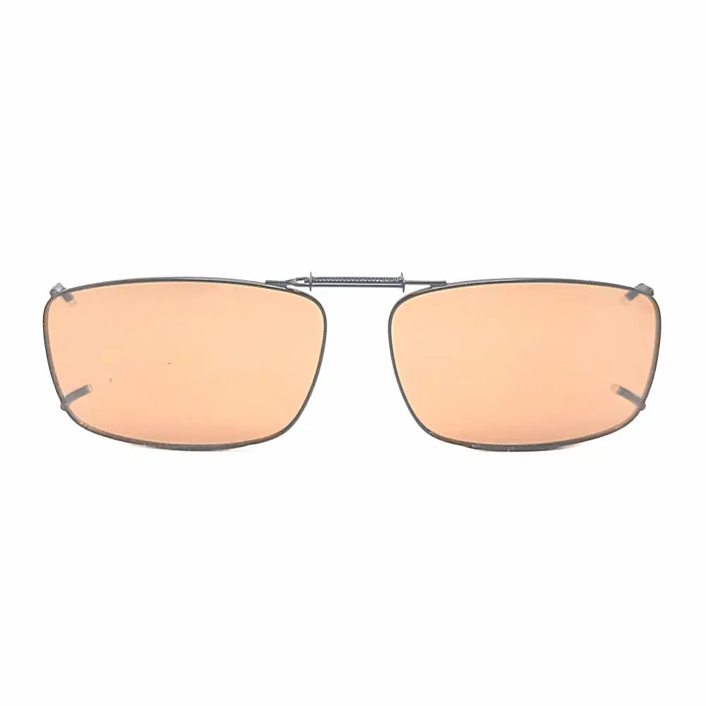 56mm Rectangular Polarized Clip-On Sunglasses
