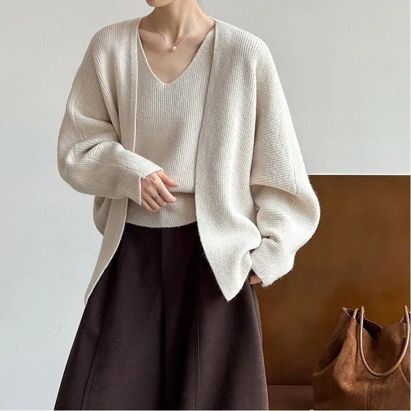 Cardigan Sweater Vest Set
