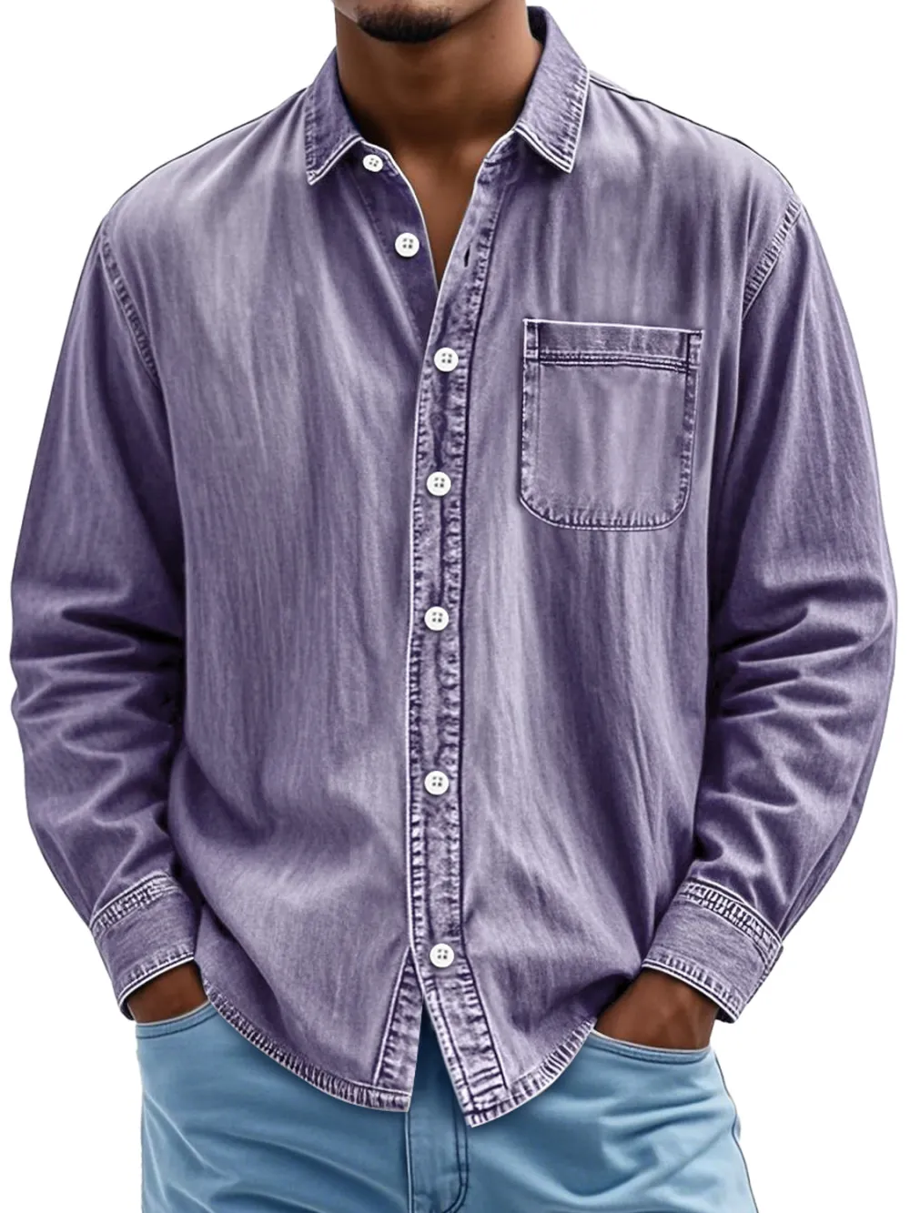 Heritage Long Sleeve Button Front Shirt