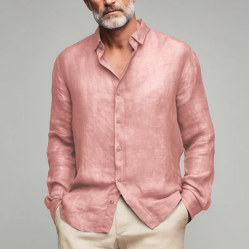 Linen Easy Collar Shirt