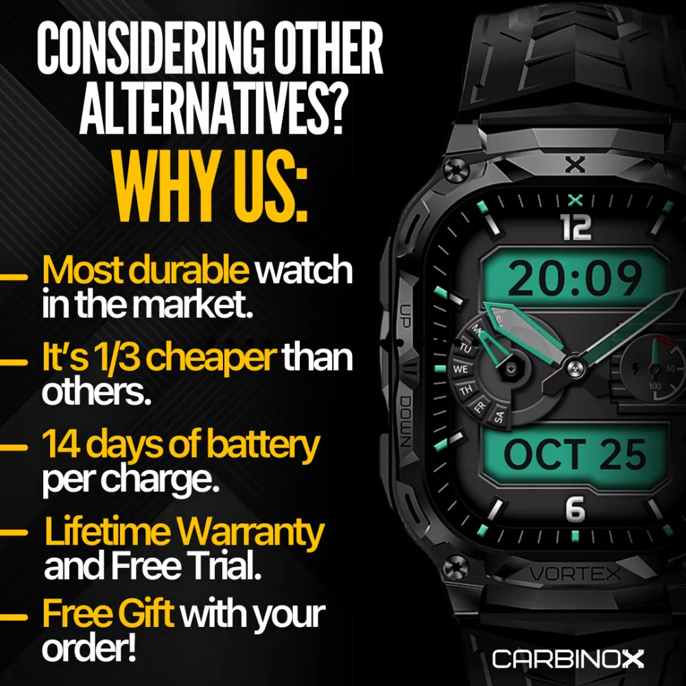 Carbinox Vortex – Durable Smartwatch