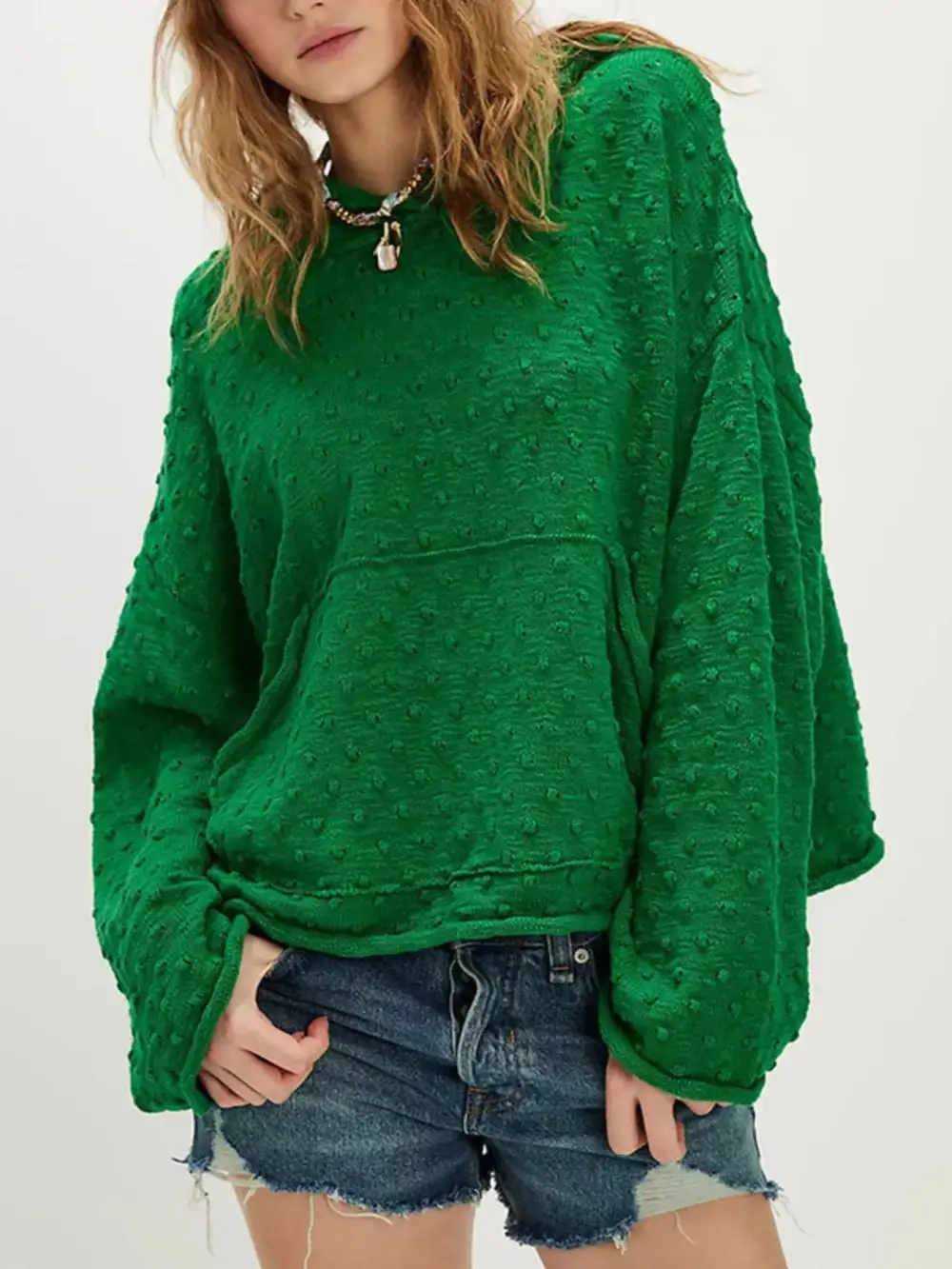 Long Sleeve Textured Sweater