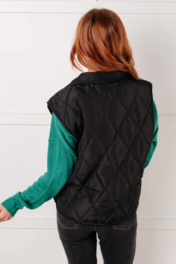 Layering Queen Quilted Puffer Vest In