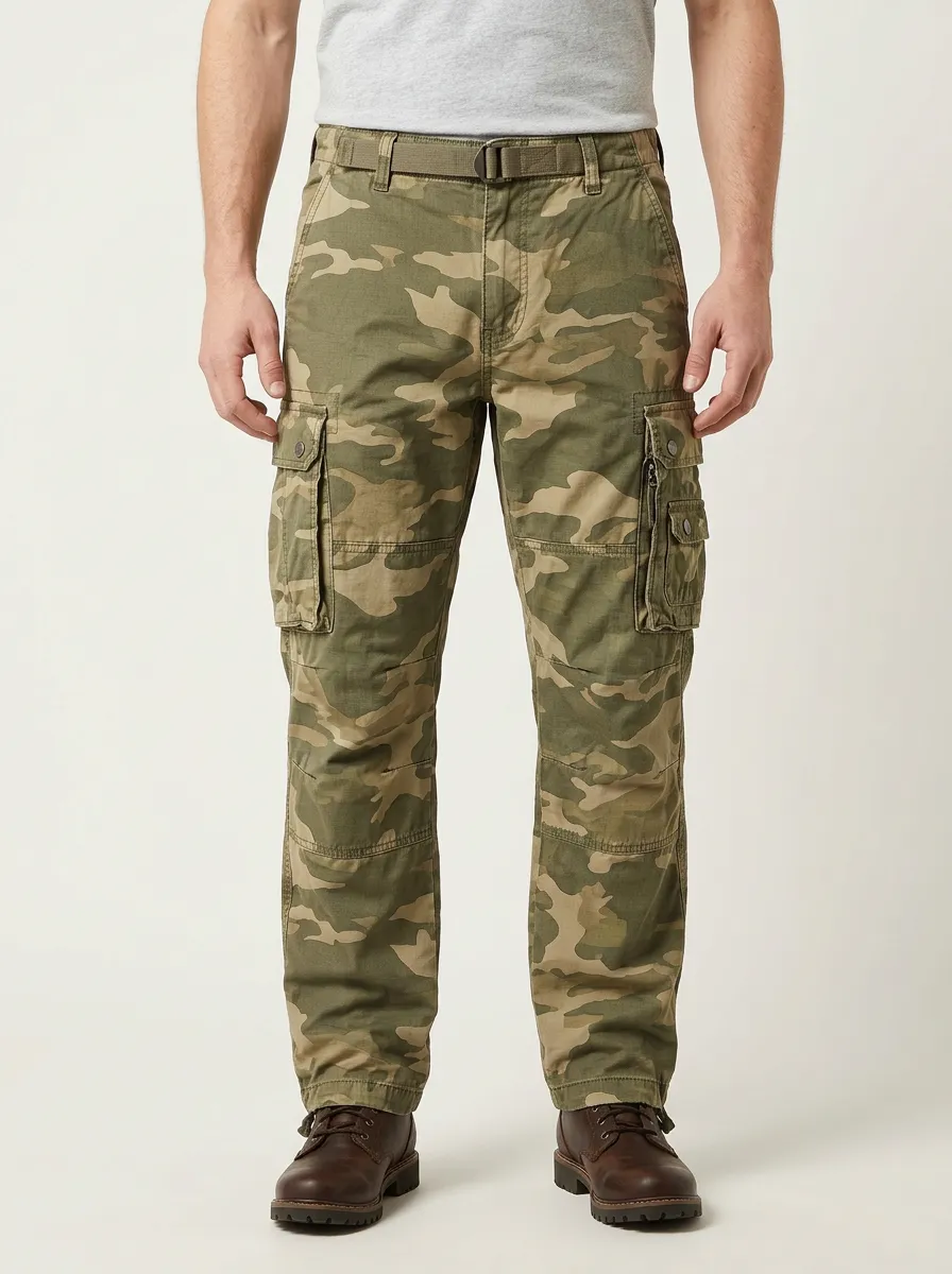 Men's Outdoor Tactical Camouflage Printed Cargo Pants