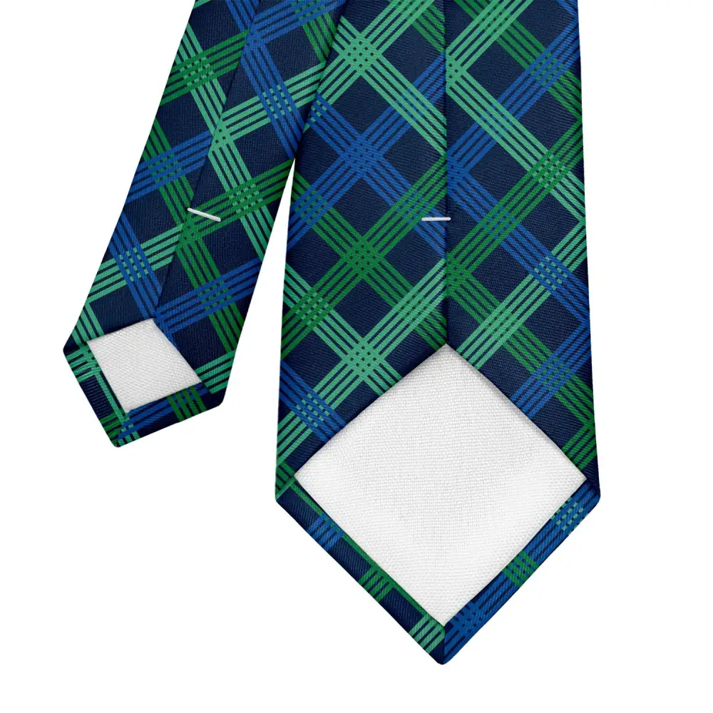 Refined Plaid Statement Necktie