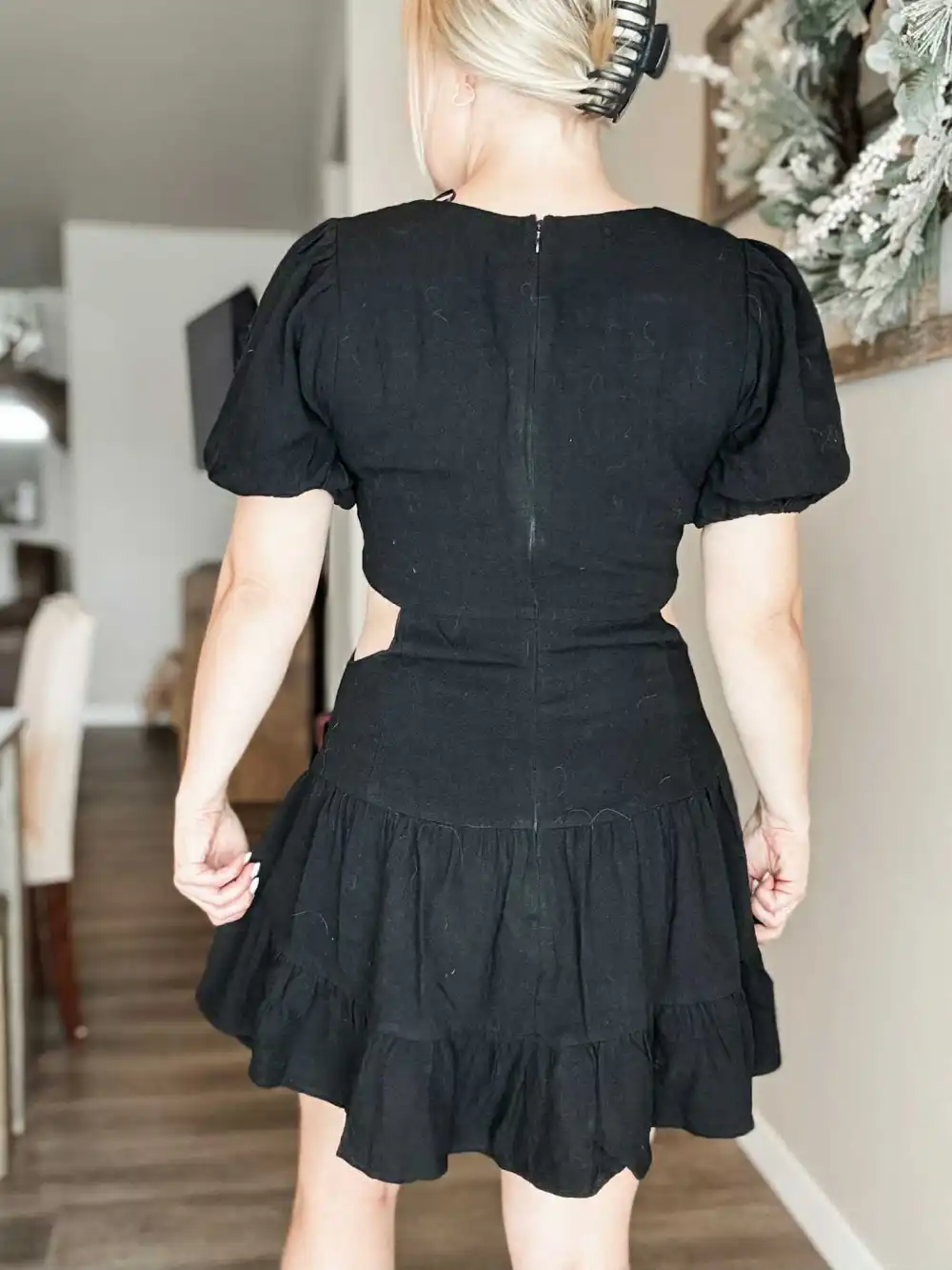 Cutout Detail Mini Dress