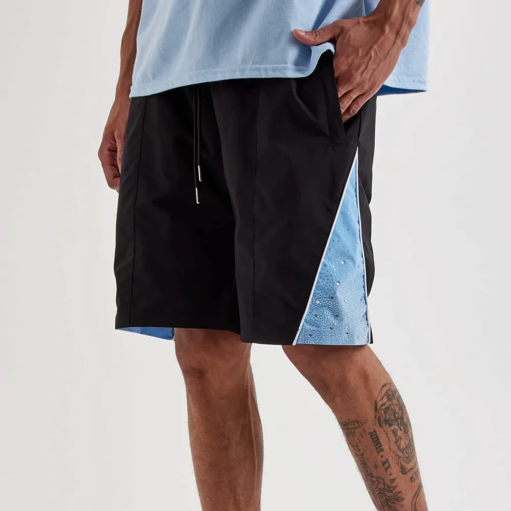 Weekend Rhinestone Nylon Shorts