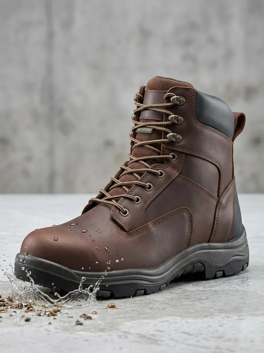 Rugged-Casual Outdoor Men's Waterproof Work Boots