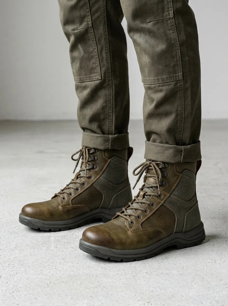 Men's Hiking Topographic Work Boots