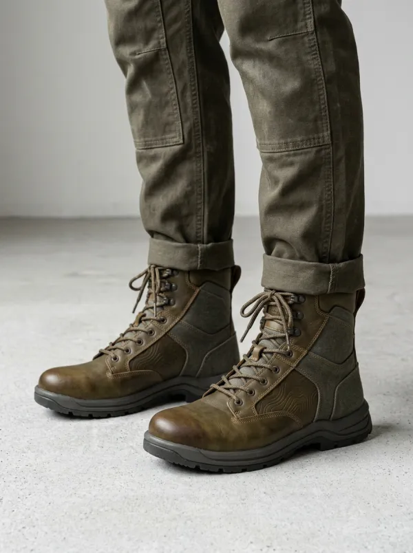 Men's Hiking Topographic Work Boots