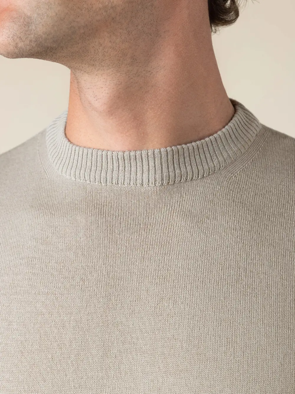 Crew Neck Sweater Featuring Extrafine Merino Detail And Merino Wool Slim Fit Crew Neck Knit Construction