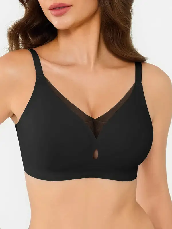 Seamless Breathable Contour Plunge Bra