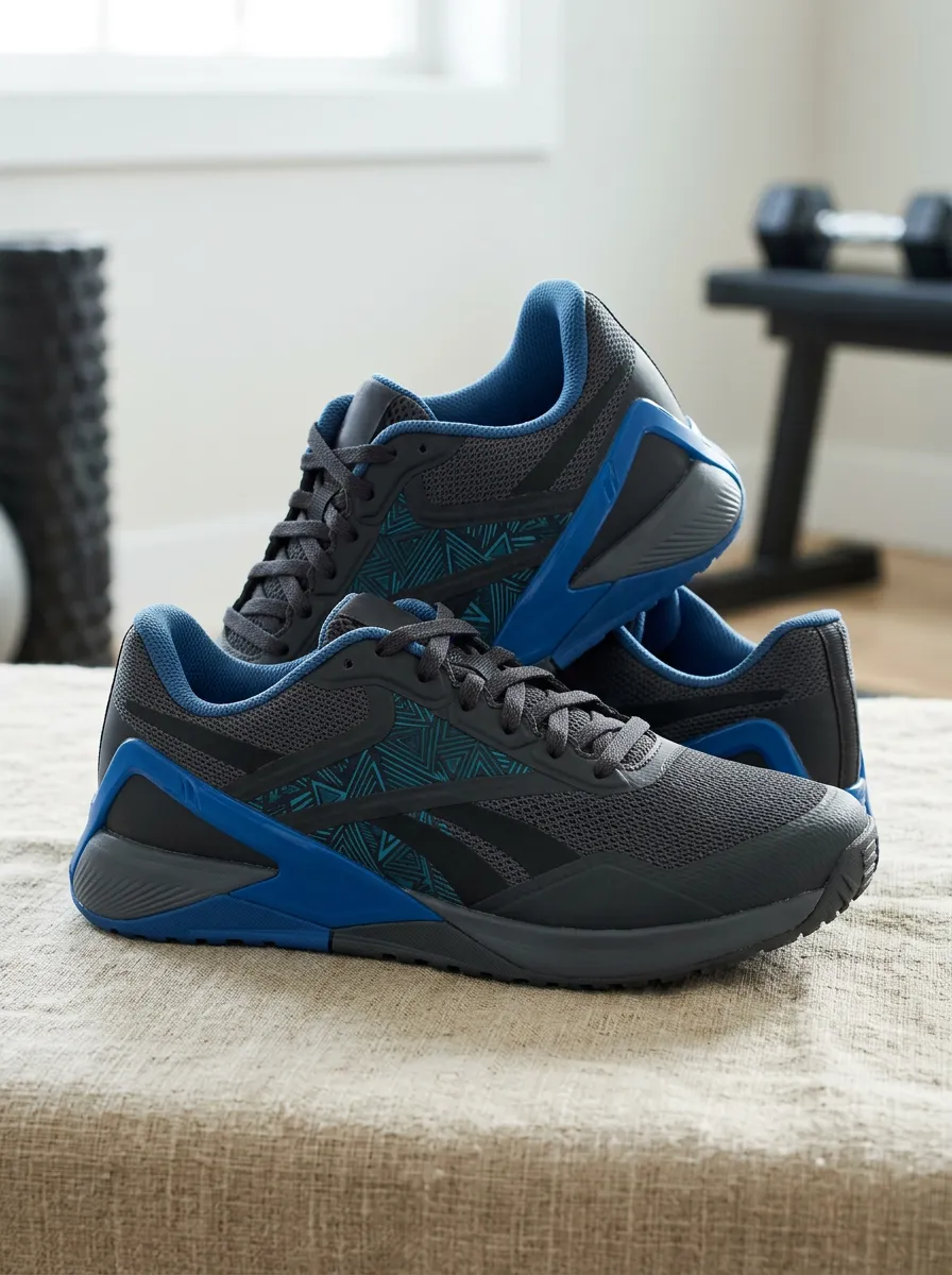 Women's Fitness Gym Geometric Pattern Printed Sneakers