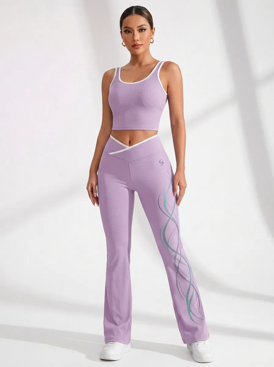 Swirl Ribbed Flare Active Set