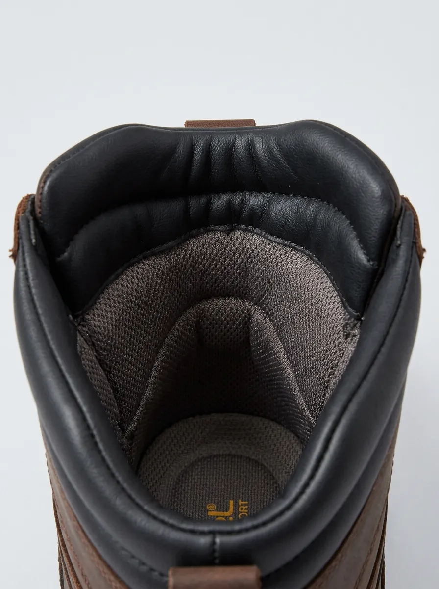 Contractor Outdoor Leather-Look Men's Waterproof Work Boots