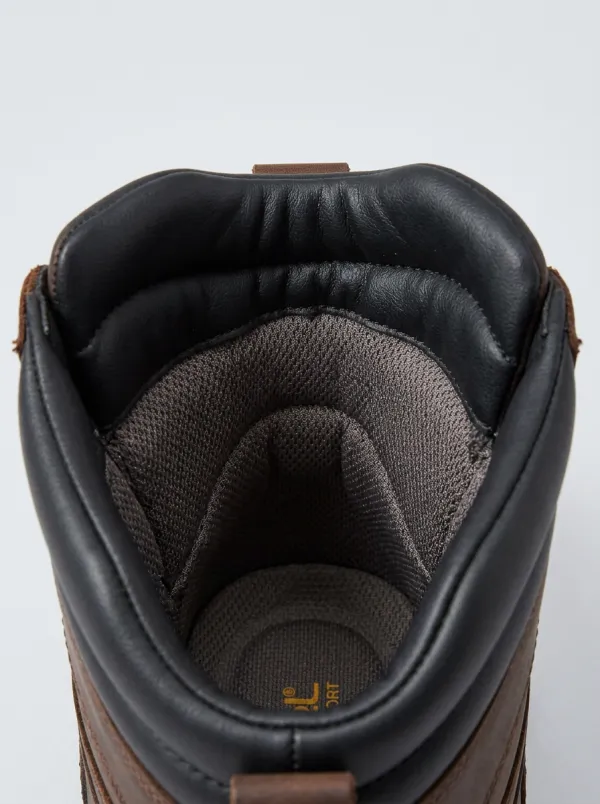 Contractor Outdoor Leather-Look Men's Waterproof Work Boots