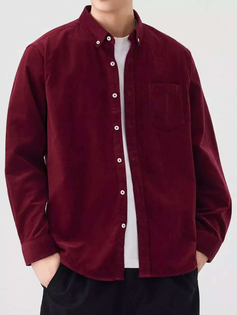 Corduroy Long Sleeve Shirt