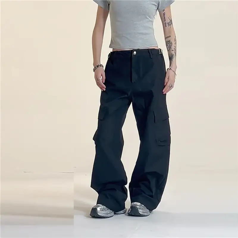 Women's Baggy Curved Cut Cargo Pants