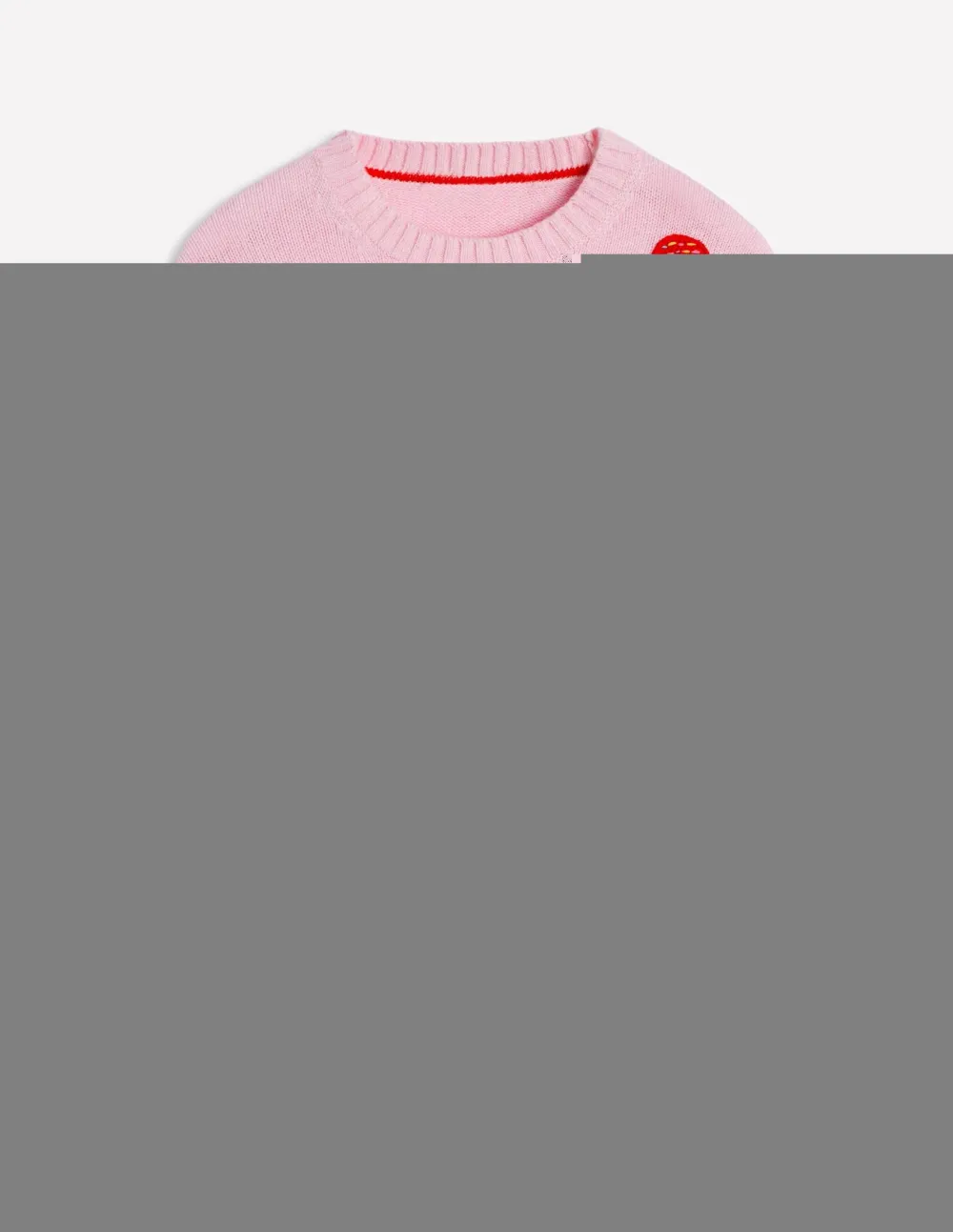 Soft Pink Embroidered Sweater