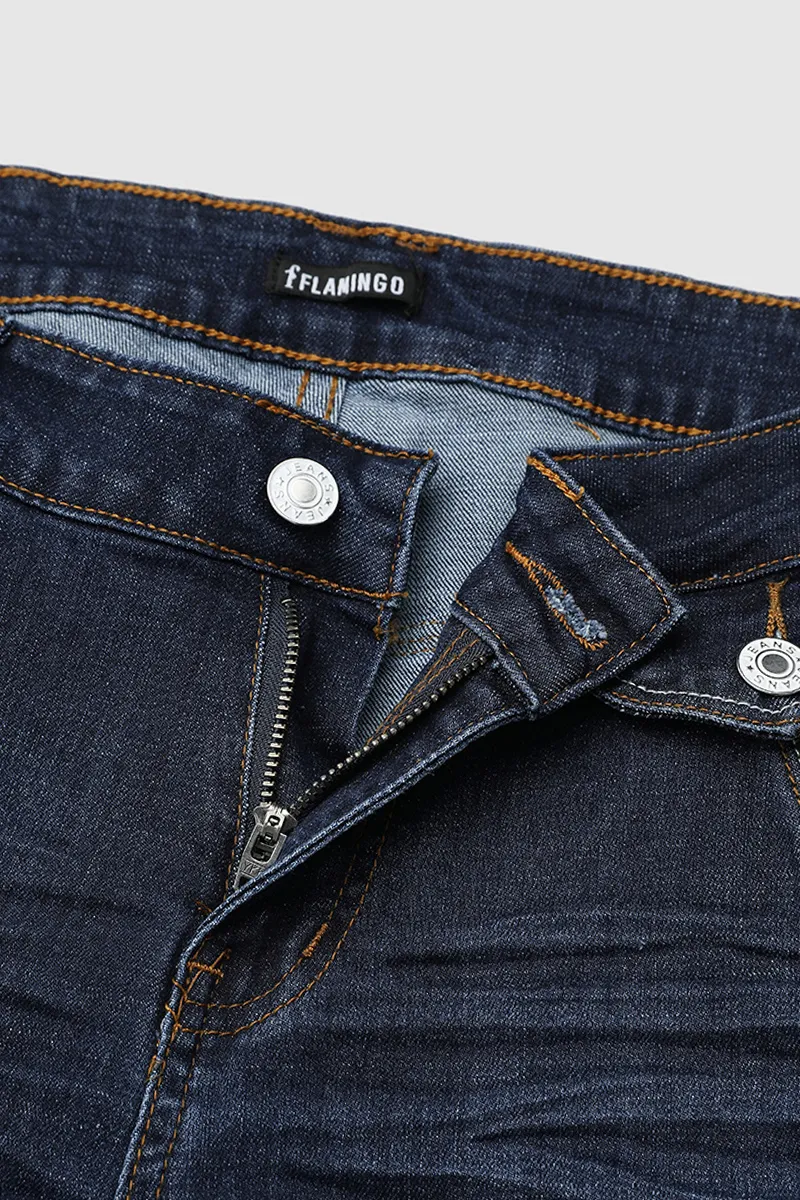 Vintage Rolled Hem Slant Pocket Capri Moto Jeans