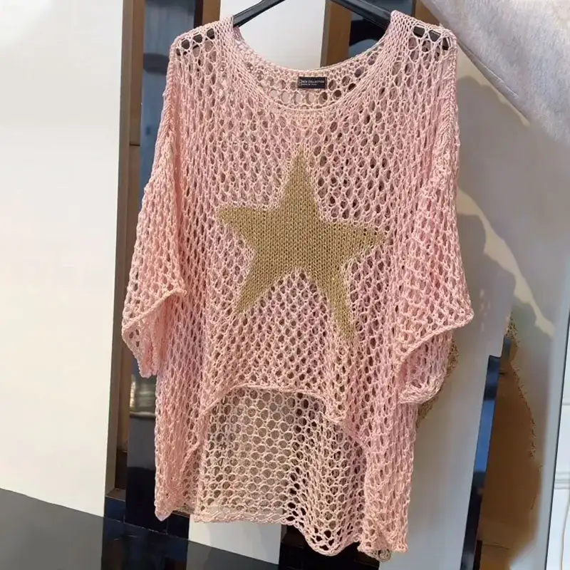 Mesh Metal Detail Sweater