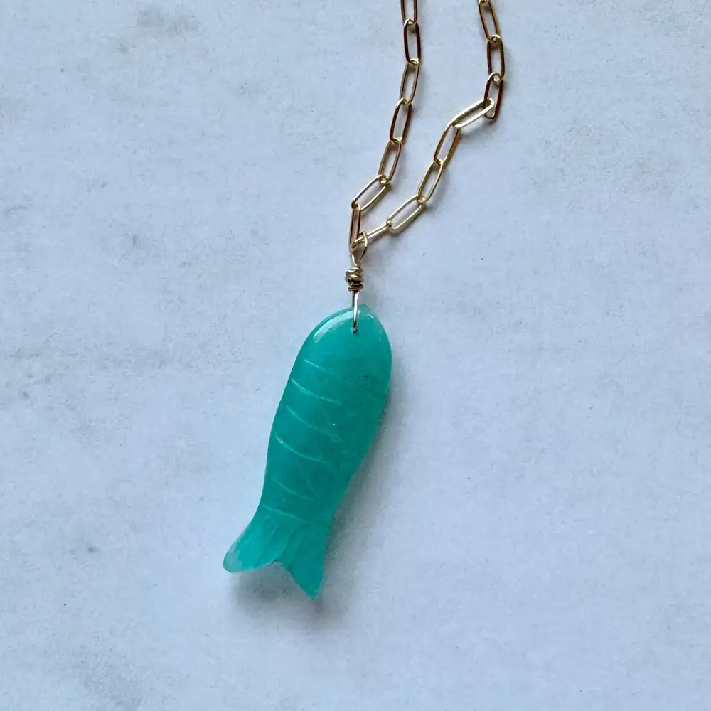 Delicate Fish Pendant Necklace