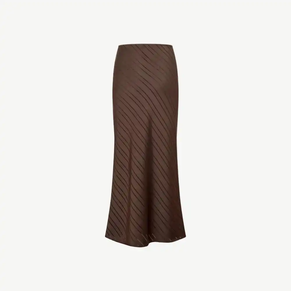 Satin Regular Fit Maxi Skirt