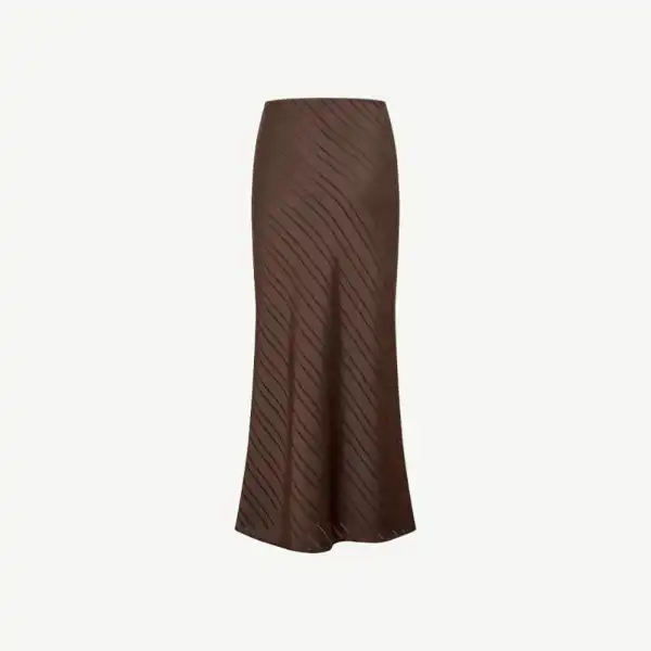 Satin Regular Fit Maxi Skirt