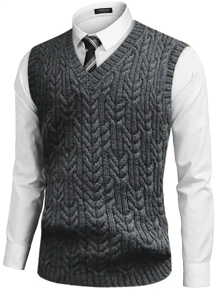Layering V-Neck Suit Vest